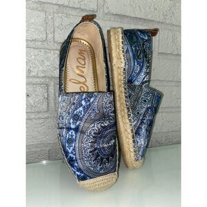 Sam Edelman Paisley Print Fabric Espadrille Shoes Size 5.5M